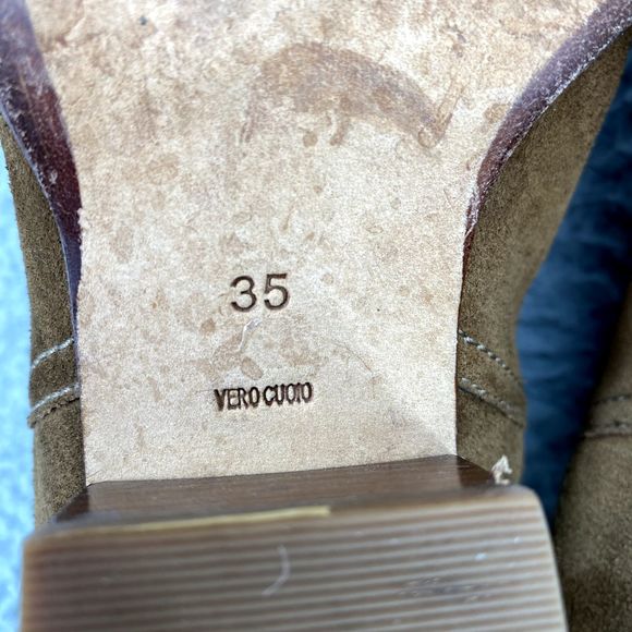 Alexander Wang Shoes Adult EU 35/ US 5 Tan Leather Kori Rose Gold Ankle Boots - Picture 12 of 13